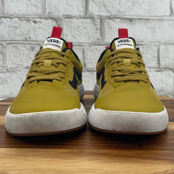 Vans Ultrarange Exo Mens 7.5 Yellow Mustard Black Skate Shoes 721356 - Picture 8 of 15